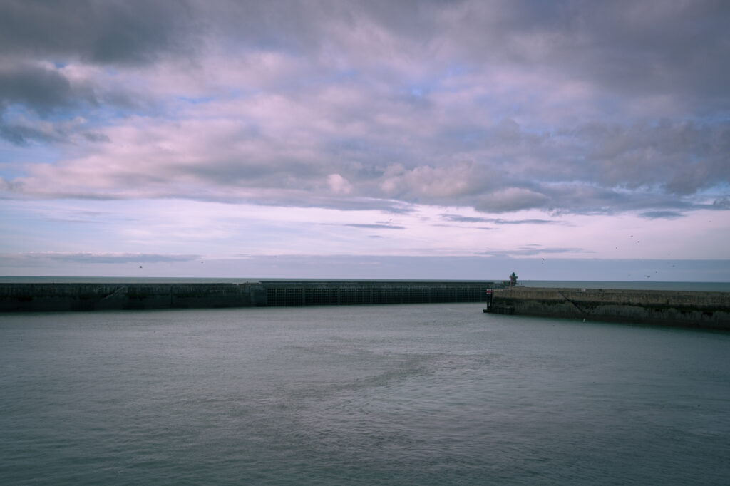Across the Channel. Dieppe Harbour Facing Britain